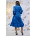 Embroidered Midi Dress "Whisper of Colour" Electric